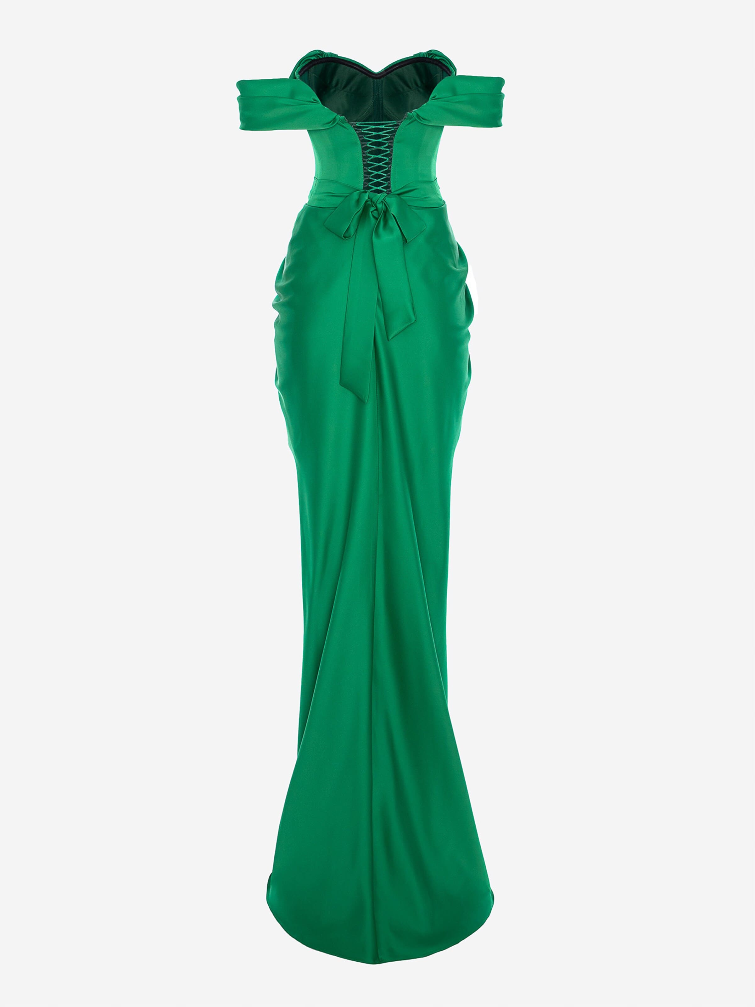 Robe de soirée acob a porter en vert