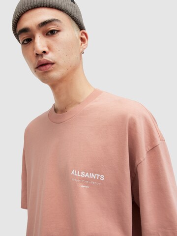 AllSaints Футболка 'Underground' в Ярко-розовый