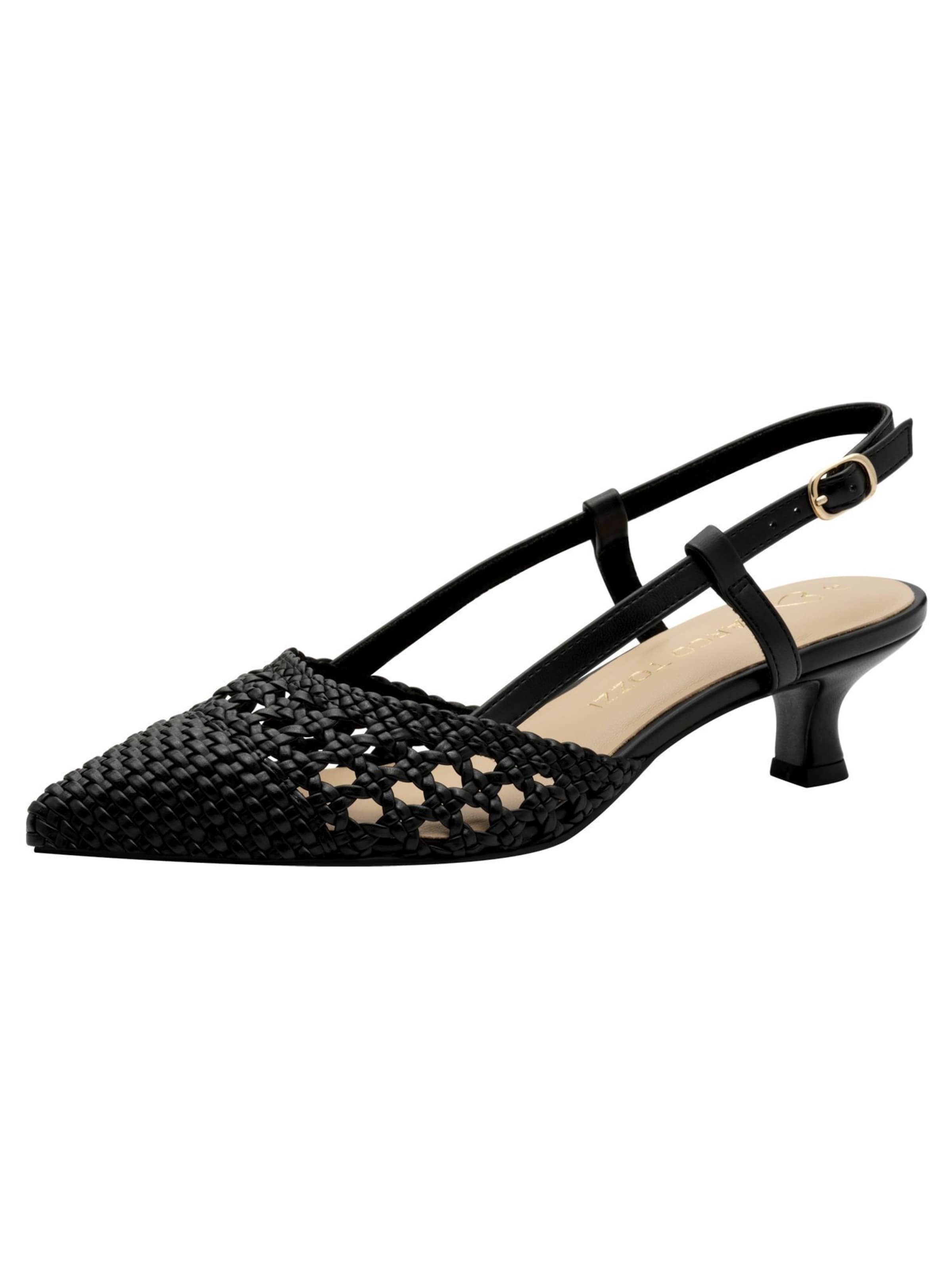 Escarpins à bride arrière MARCO TOZZI en noir : devant