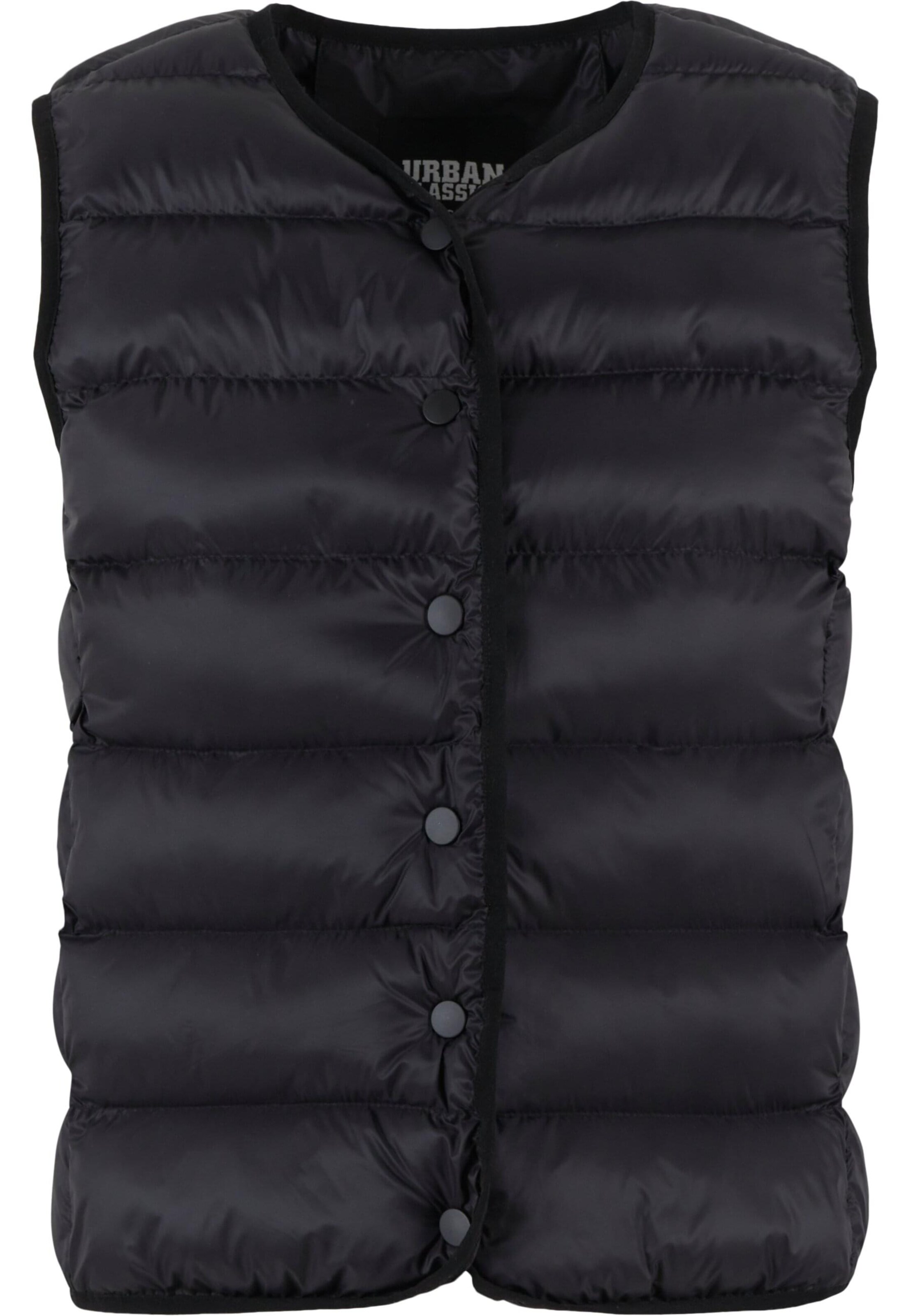 Urban Classics Bodywarmer in Zwart: voorkant