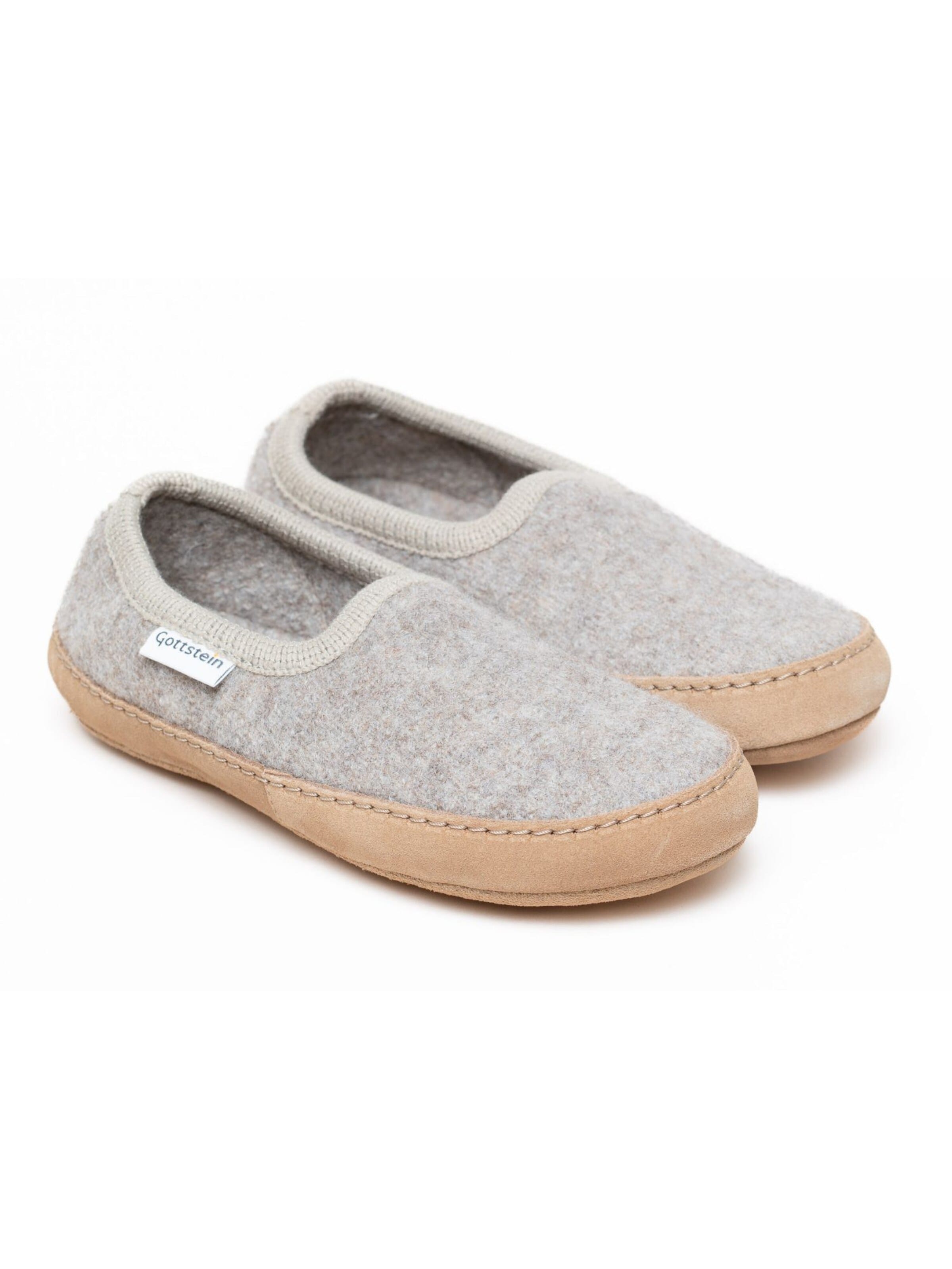 Gottstein Slippers 'Walkpantoffel Cheyenne' in Beige