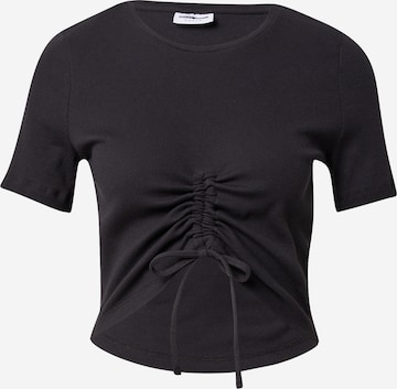 Noisy may - Camisa 'Tine' em preto: frente