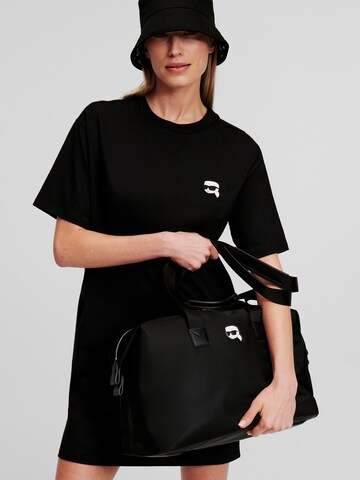 Karl Lagerfeld Weekender in Schwarz: Vorderseite