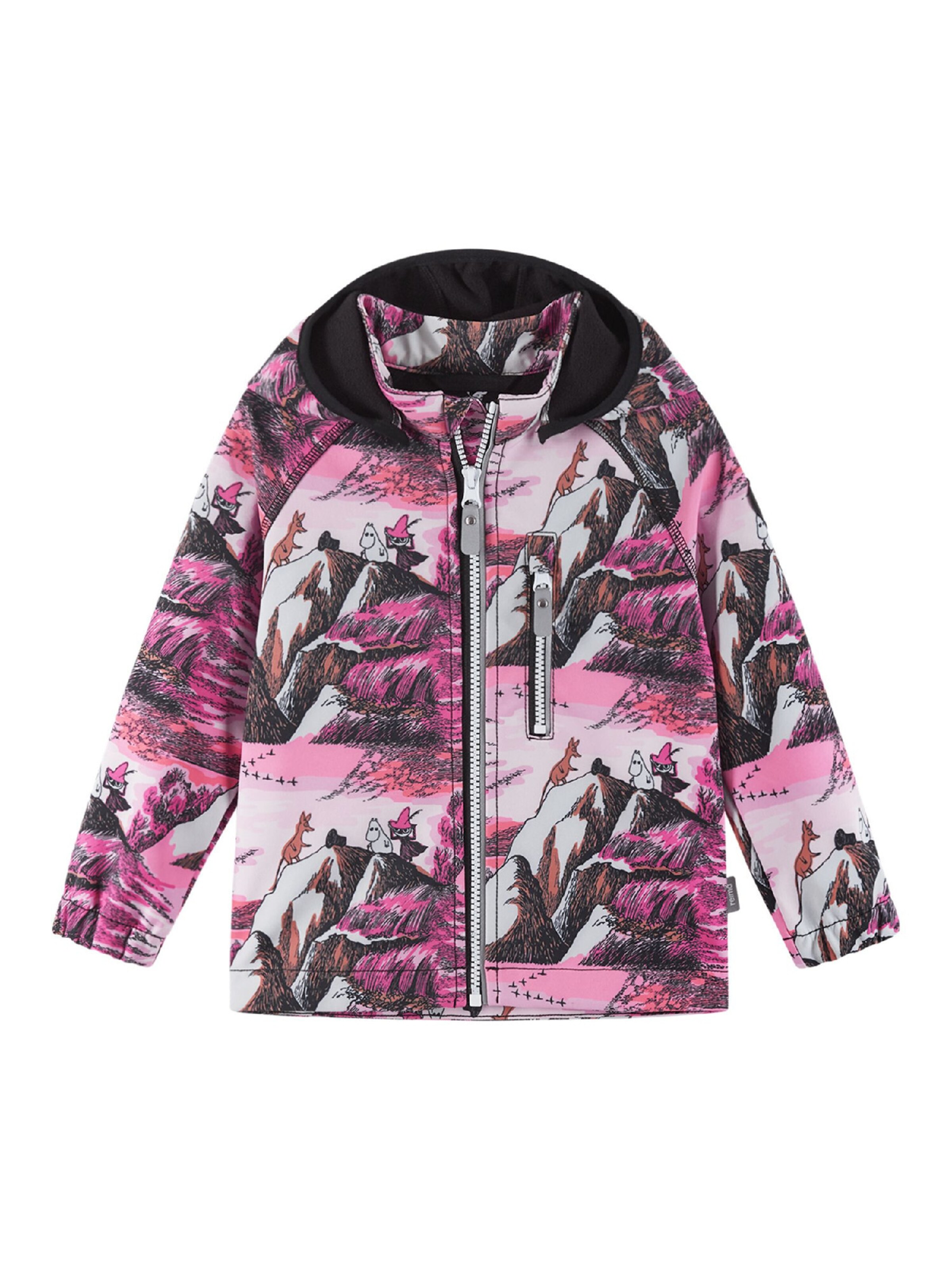 Reima Outdoorjas 'Moomin Vantti' in Roze: voorkant