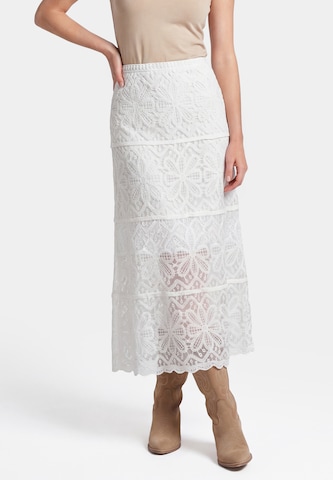 usha FESTIVAL Skirt in White: front