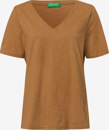 UNITED COLORS OF BENETTON Shirt in Brown: front