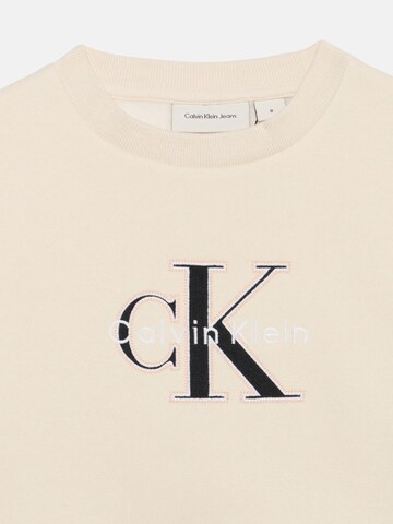 Sweat-shirt Calvin Klein Kids en blanc