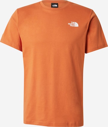 Tricou 'REDBOX' de la THE NORTH FACE pe portocaliu: față