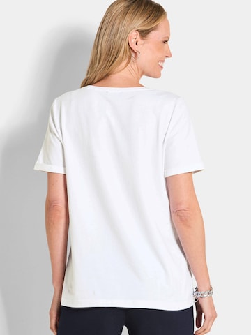 Goldner Shirt in Wit