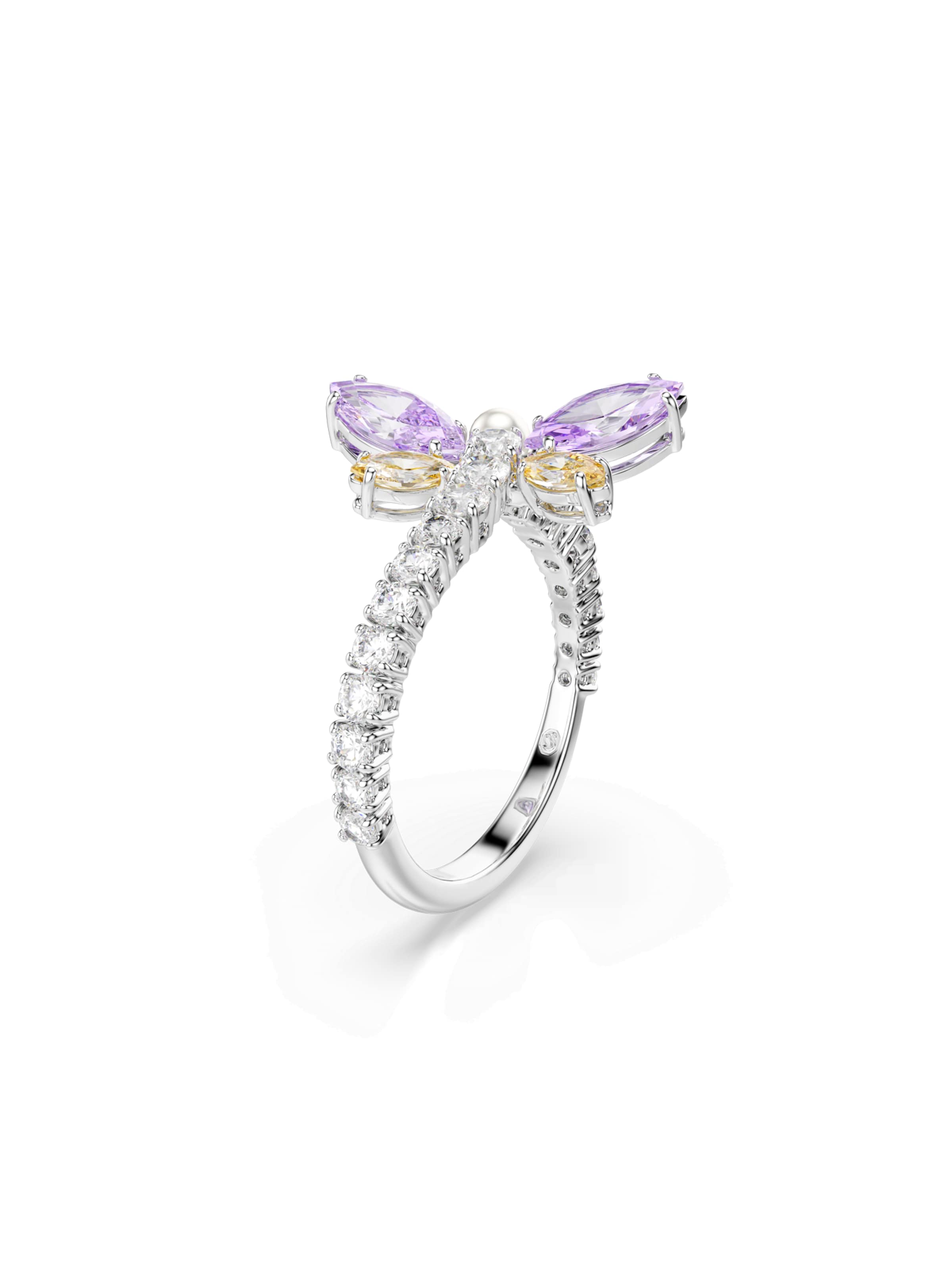 Swarovski Ring in Silber: Vorderseite