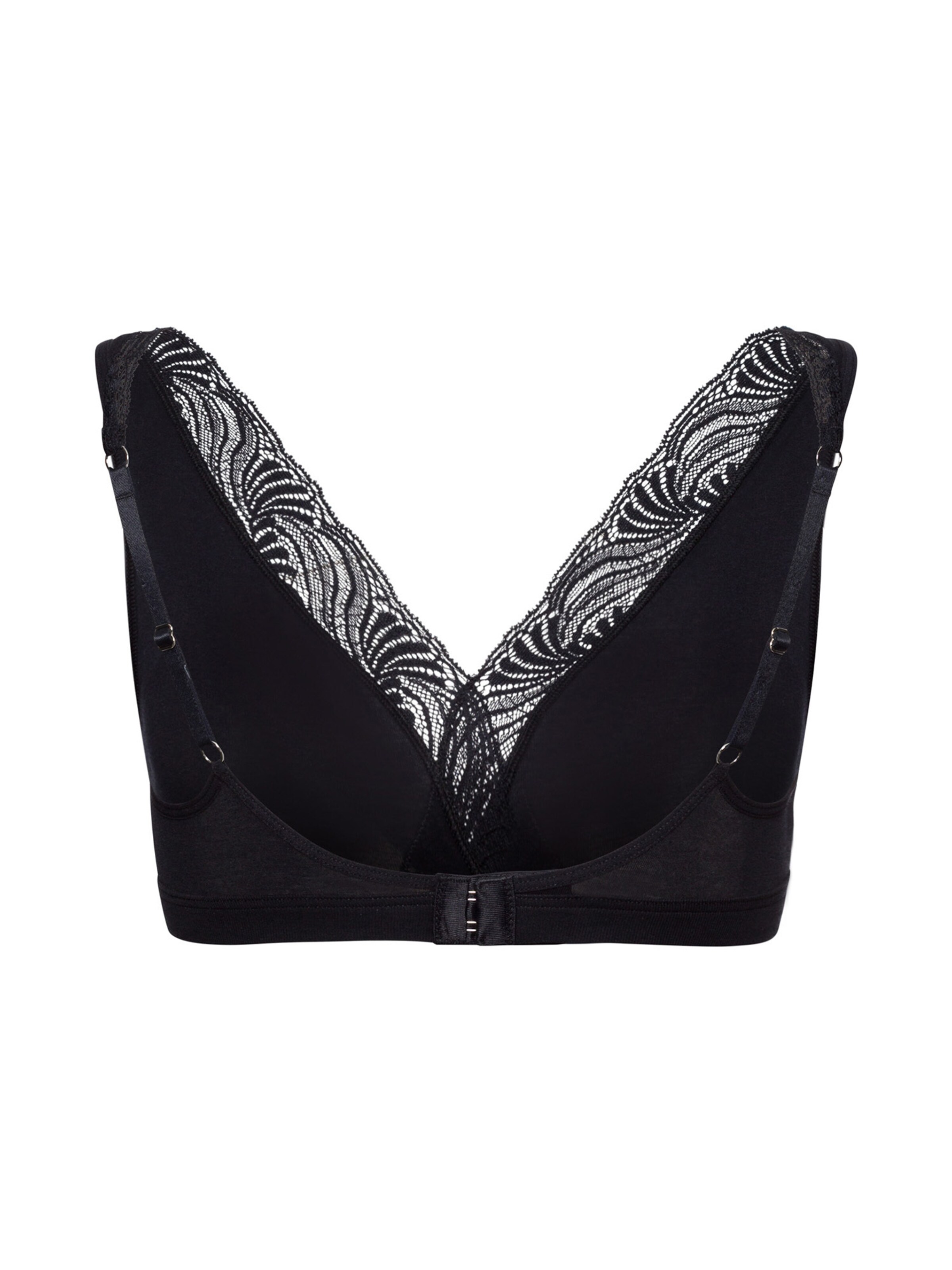 Hanro Triangle Bra in Black