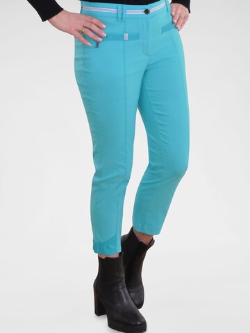 Coupe slim Pantalon à plis Navigazione en bleu : devant
