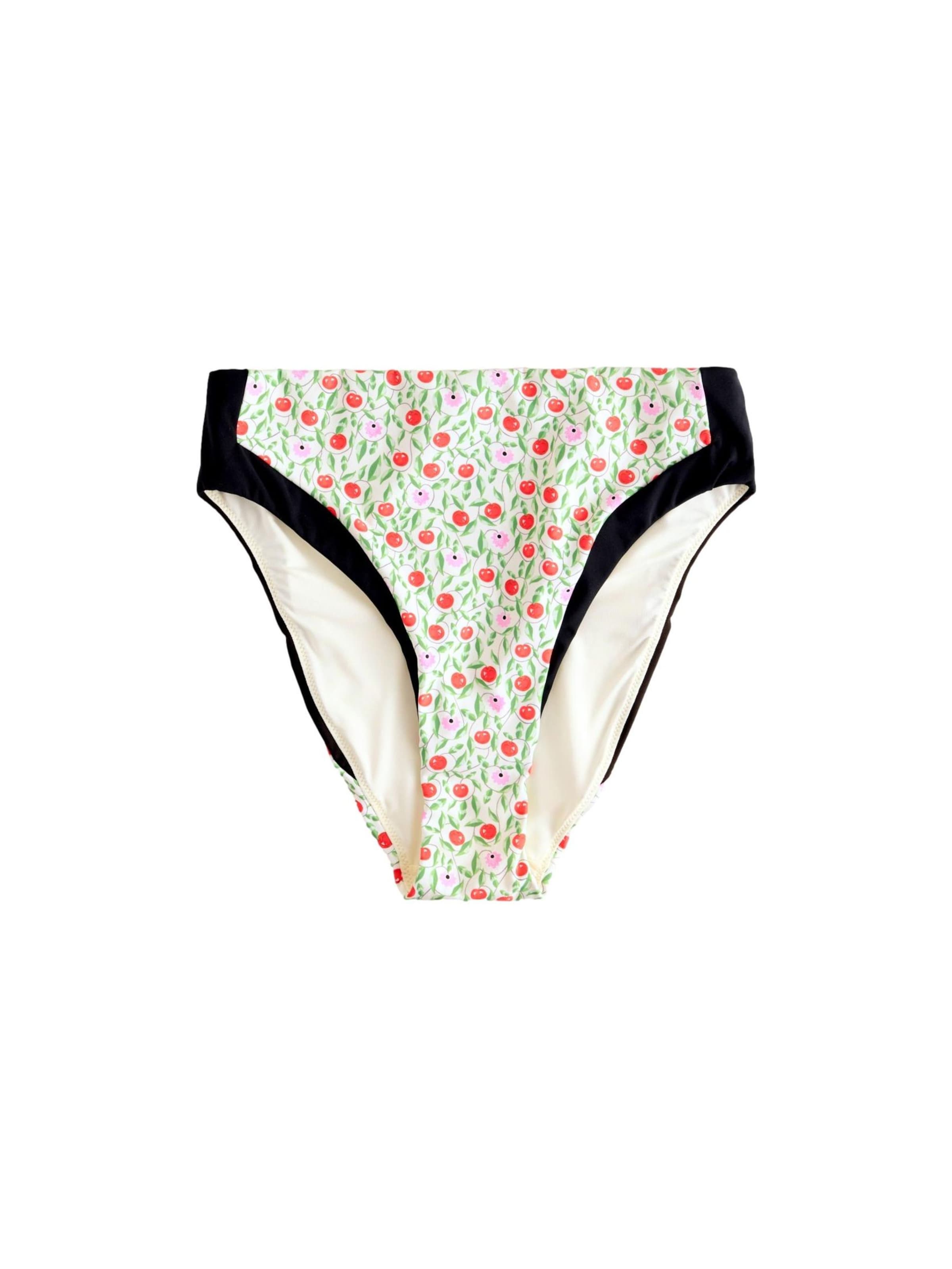 Slip bikini 'Cath Kidston' Next di colore écru / verde / rosso / nero, Visualizzazione prodotti