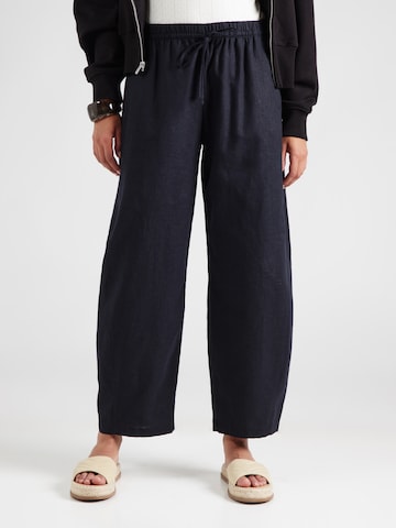 Abercrombie & Fitch Wide leg Broek in Zwart: voorkant