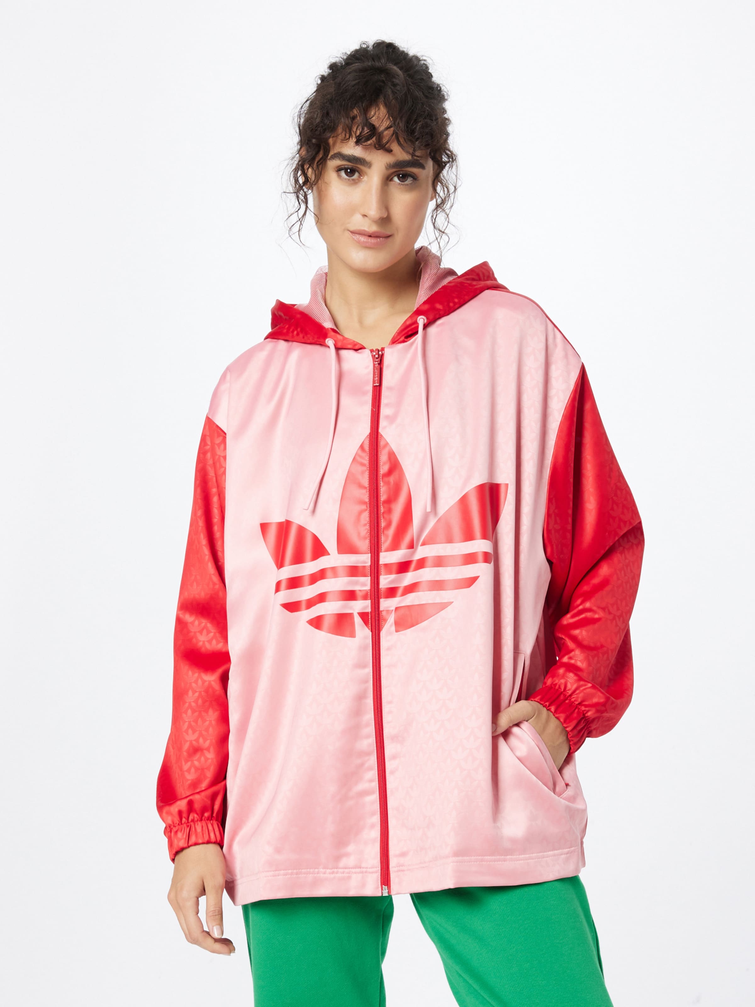 Pink hotsell adidas windbreaker