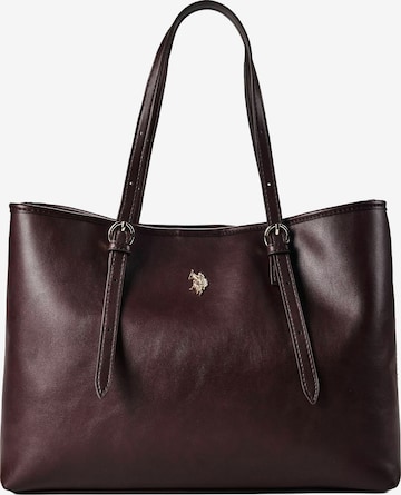 U.S. POLO ASSN. Nákupní taška 'BLACKSTONE' – červená: přední strana