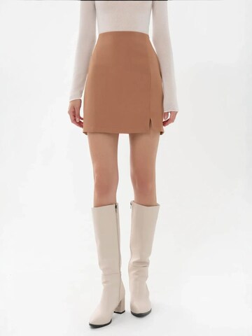 Hiccup Skirt in Brown: front