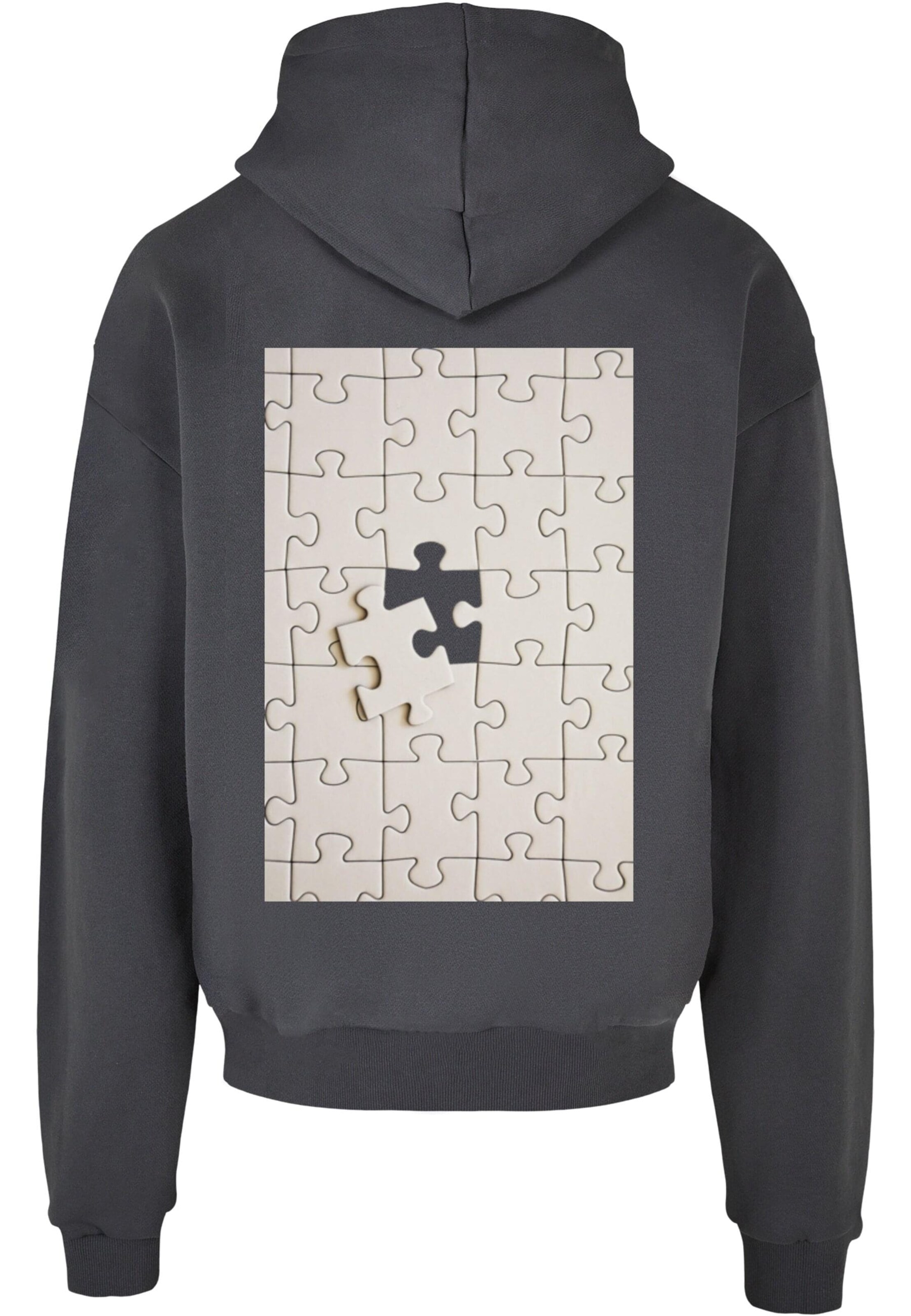 Merchcode Sweatshirt 'Missing Piece' in Grau