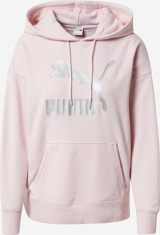 PUMA Athletic Sweatshirt in Pink: front