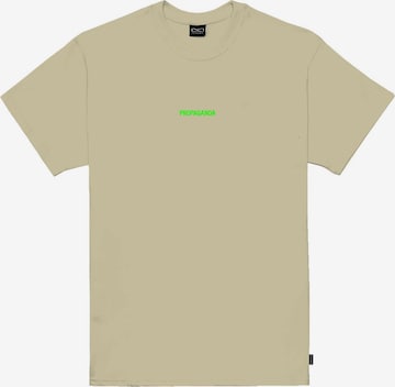 T-Shirt Propaganda en beige : devant