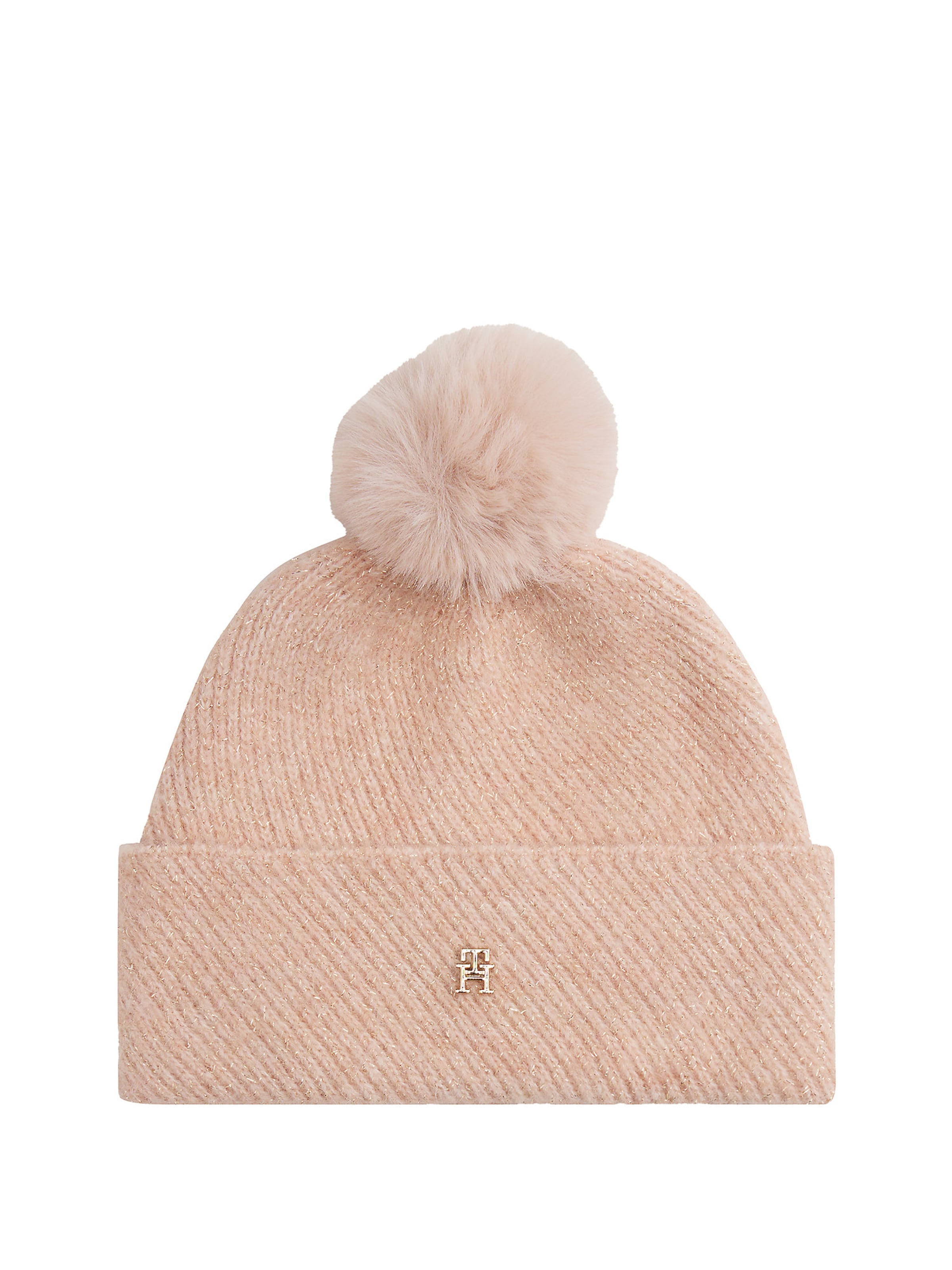 Bonnet TOMMY HILFIGER en rose : devant