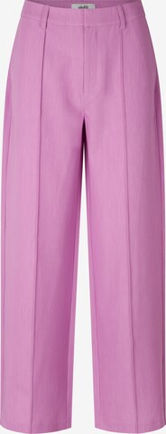 Pantalon à plis 'Lelia' mbym en violet : devant