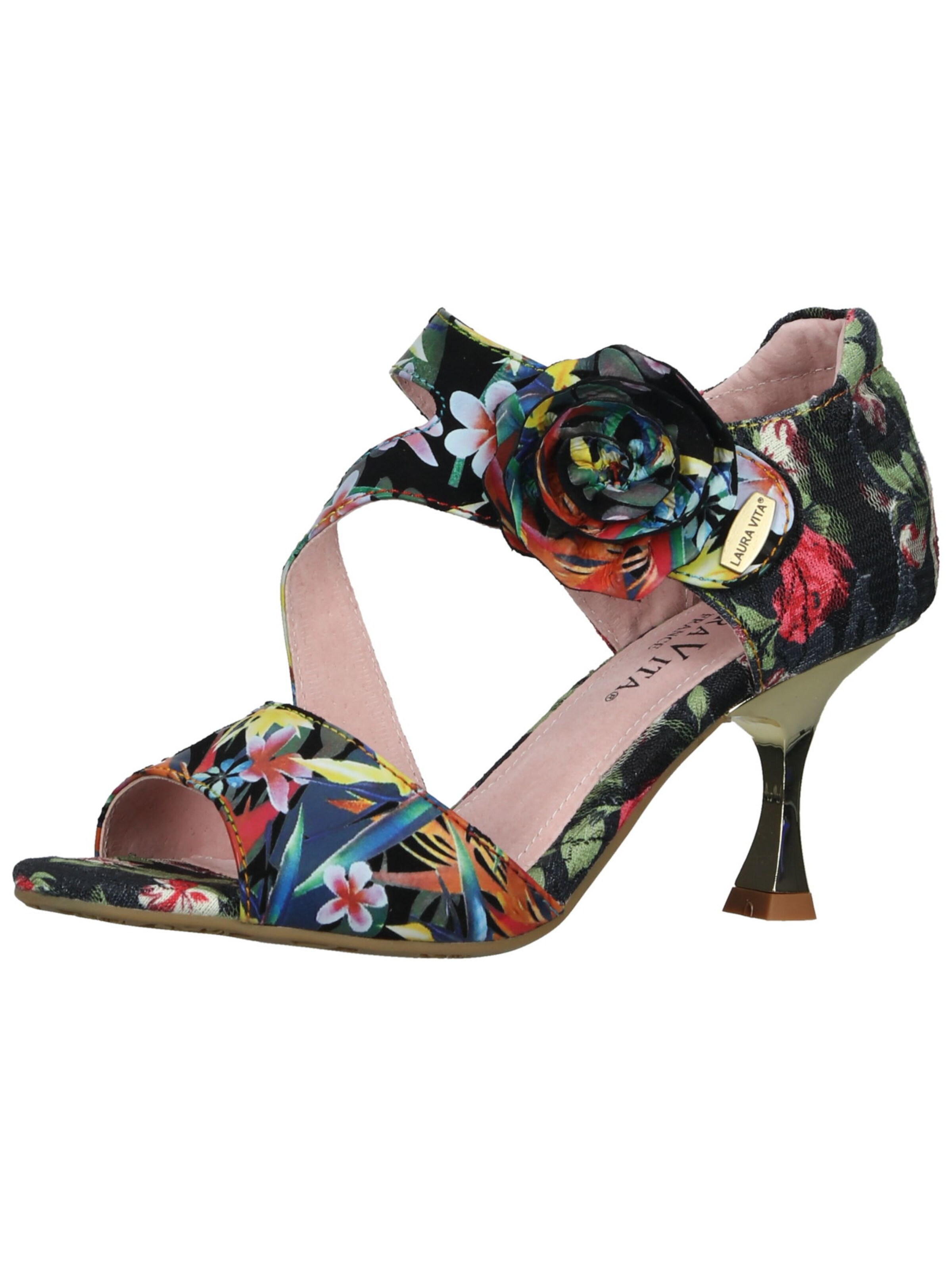 Sandales Laura Vita en noir : devant