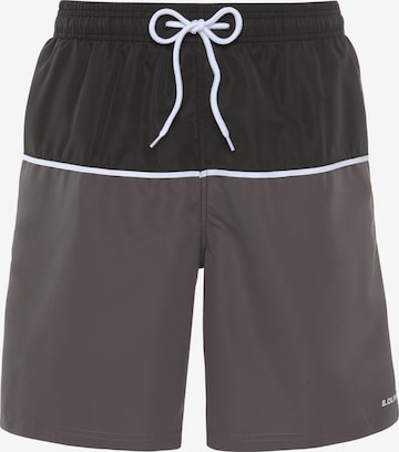 s.Oliver Board Shorts in Grey: front