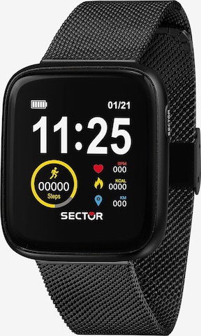 SECTOR Digital Watch in Black: front