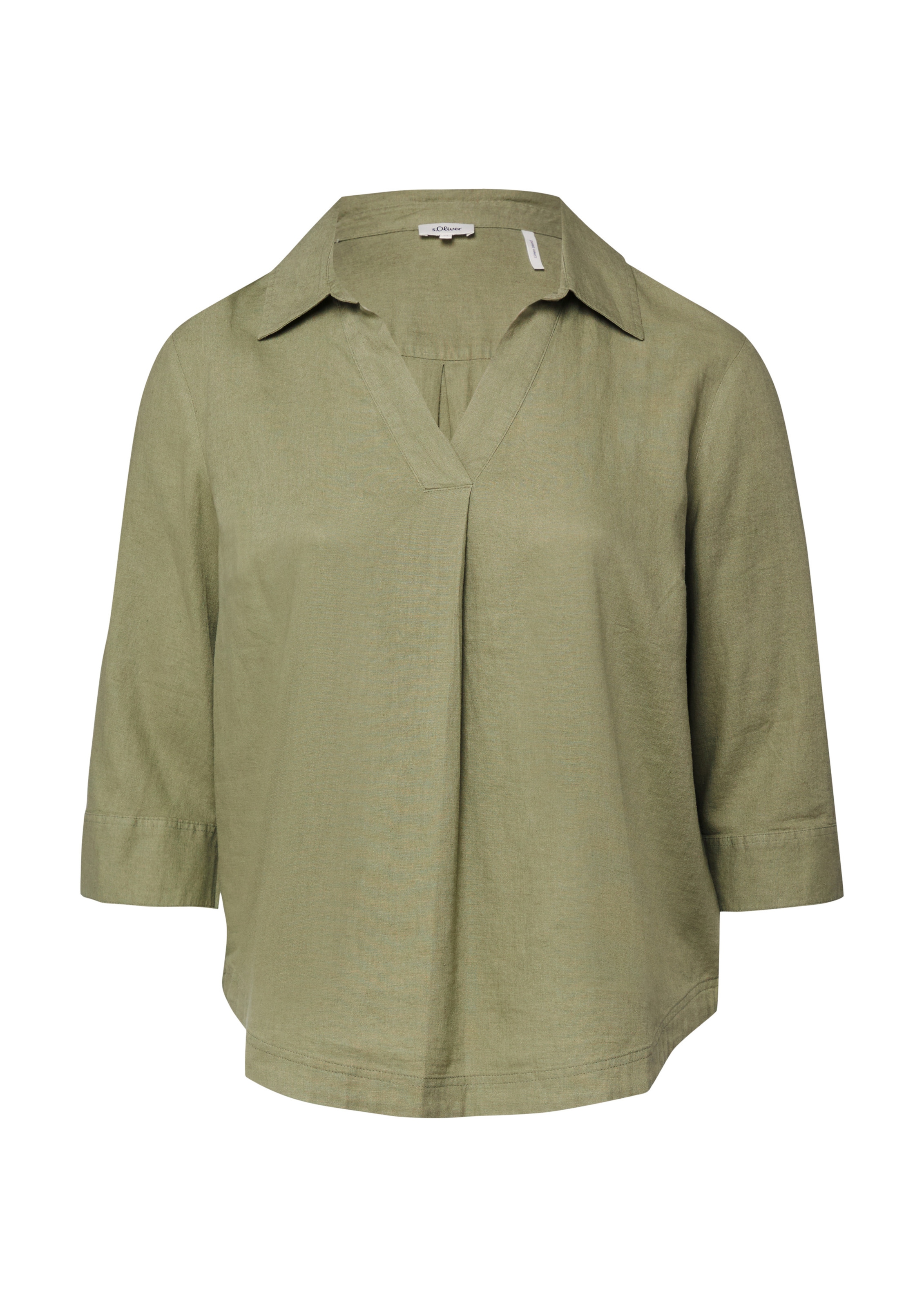 s.Oliver Blouse in Groen: voorkant