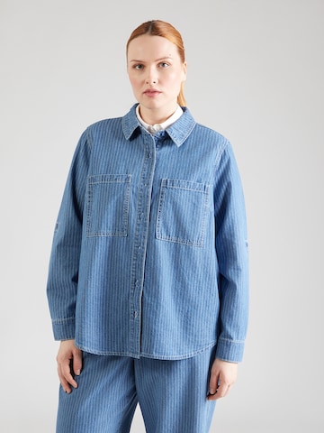 ONLY Carmakoma Блузка 'CARYasmin' в Синий: спереди