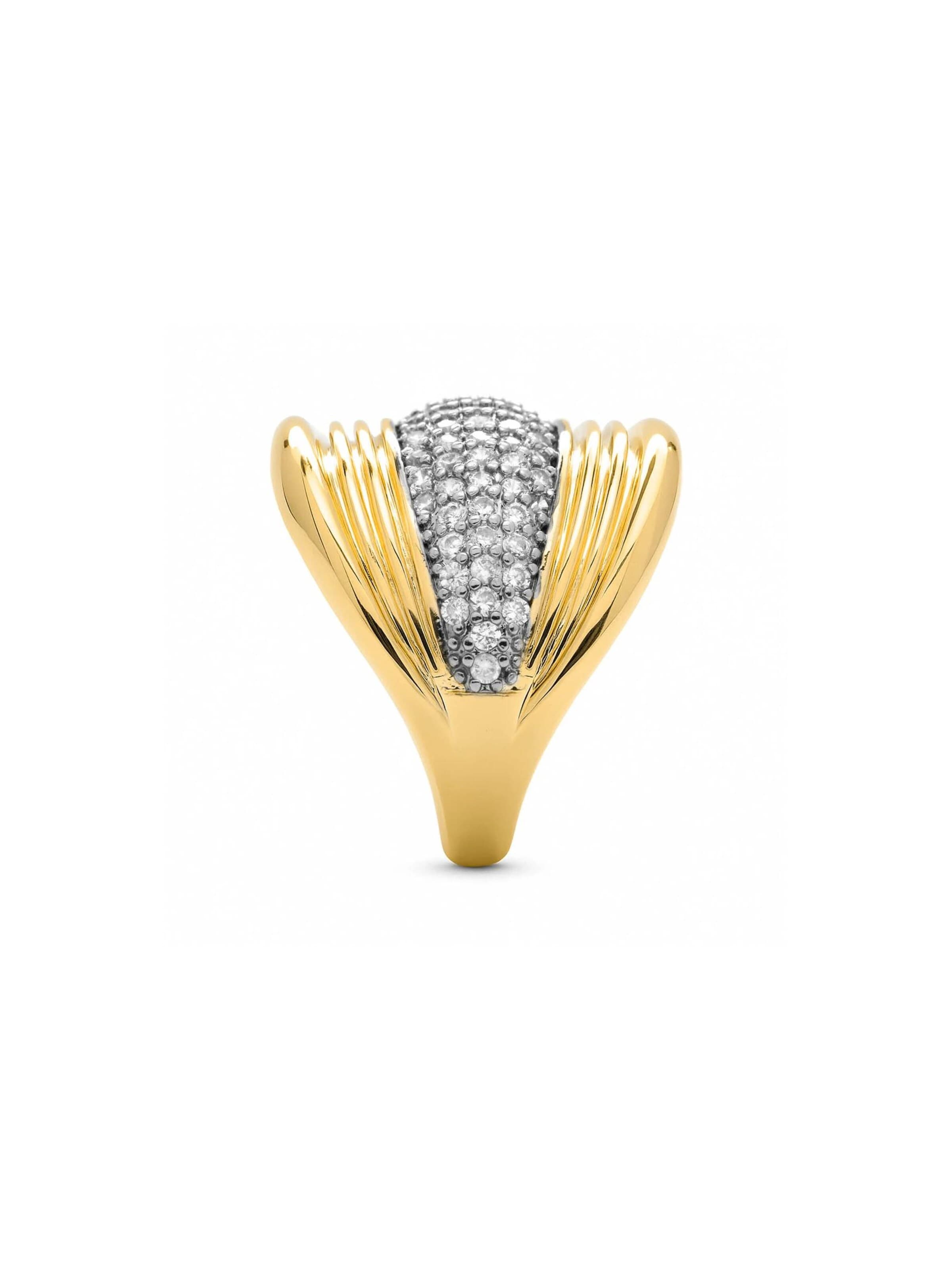 Luxenter Ring 'Lilfu' in Gold: front