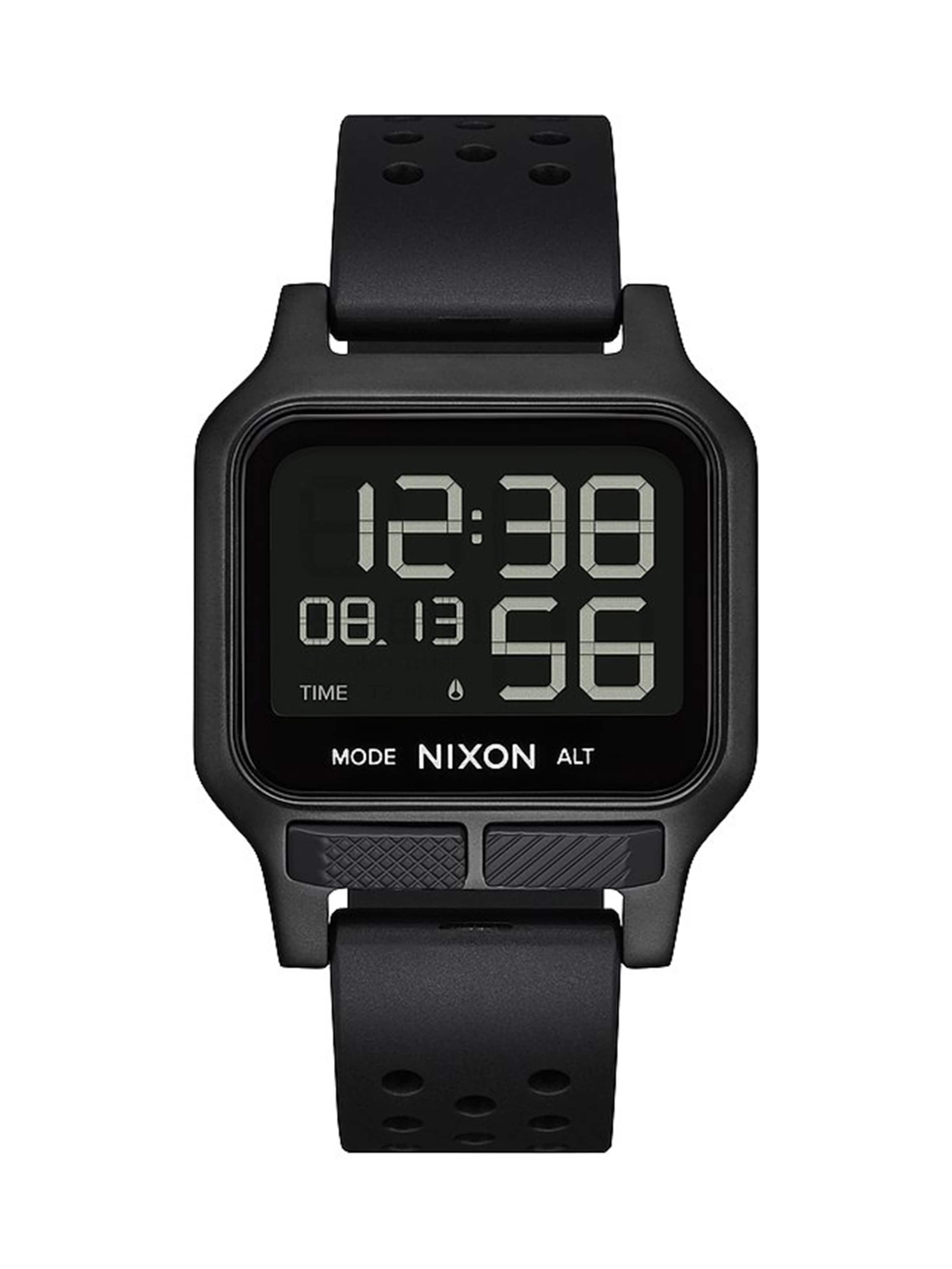 Nixon Digitaluhr 'Heat' in Schwarz: Vorderseite