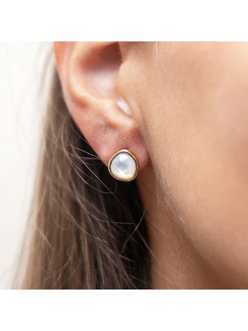 Zeeme Ohrringe in Gelb: Vorderseite