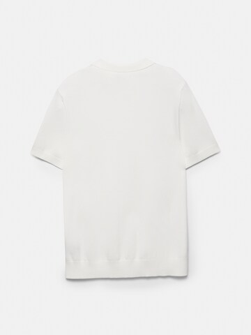 Pull&Bear Pulover | bela barva