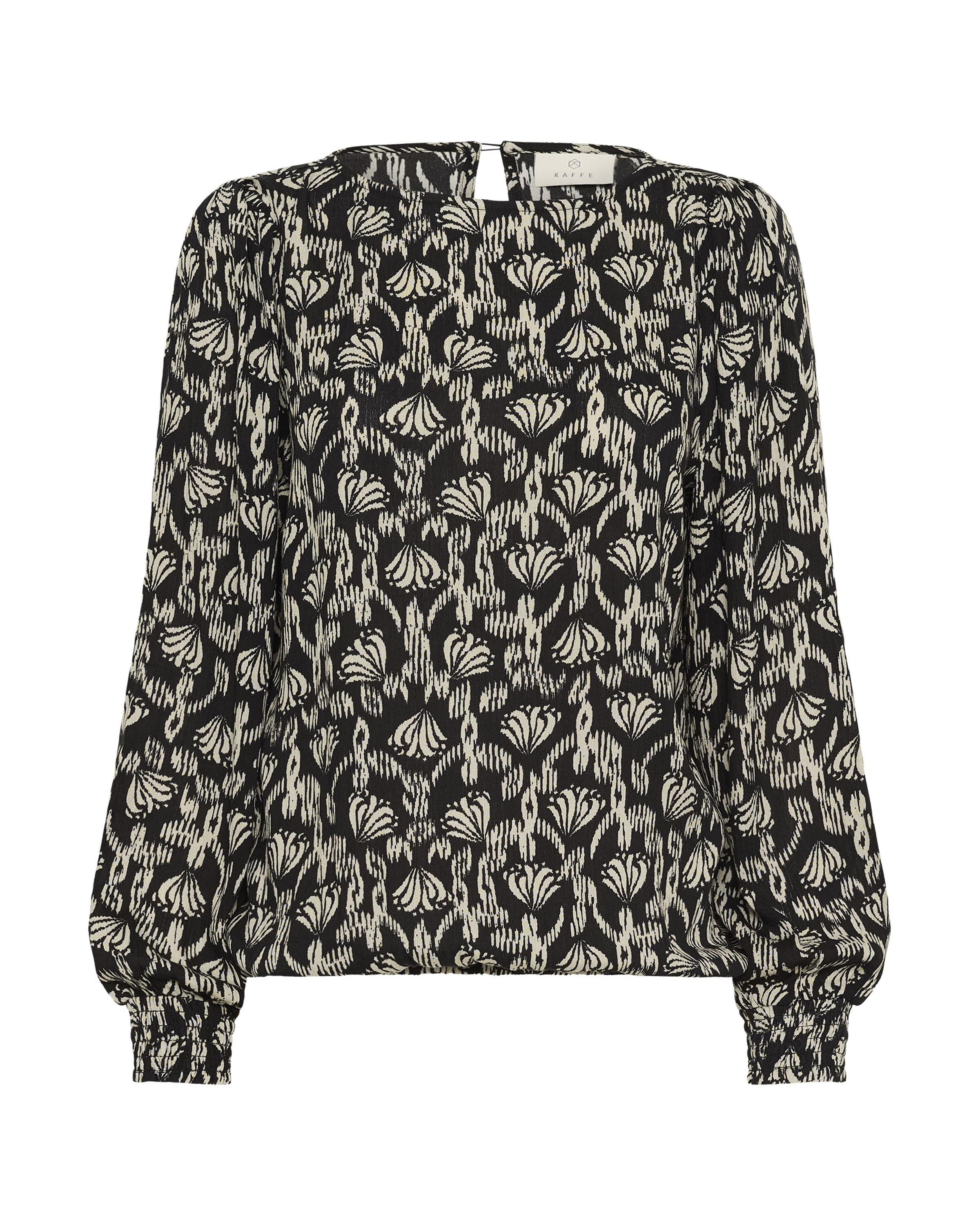 Kaffe Blouse 'KARikka Amber' in Zwart: voorkant