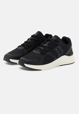 Baskets basses Boggi Milano en noir : devant