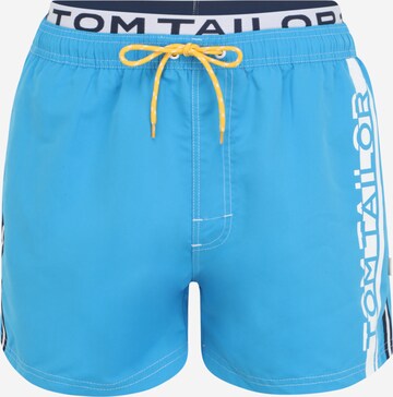 TOM TAILOR Badeshorts in Blau: front