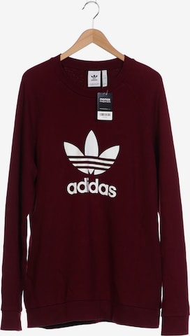ADIDAS ORIGINALS Sweatshirt & Zip-Up Hoodie in XL in Red: front