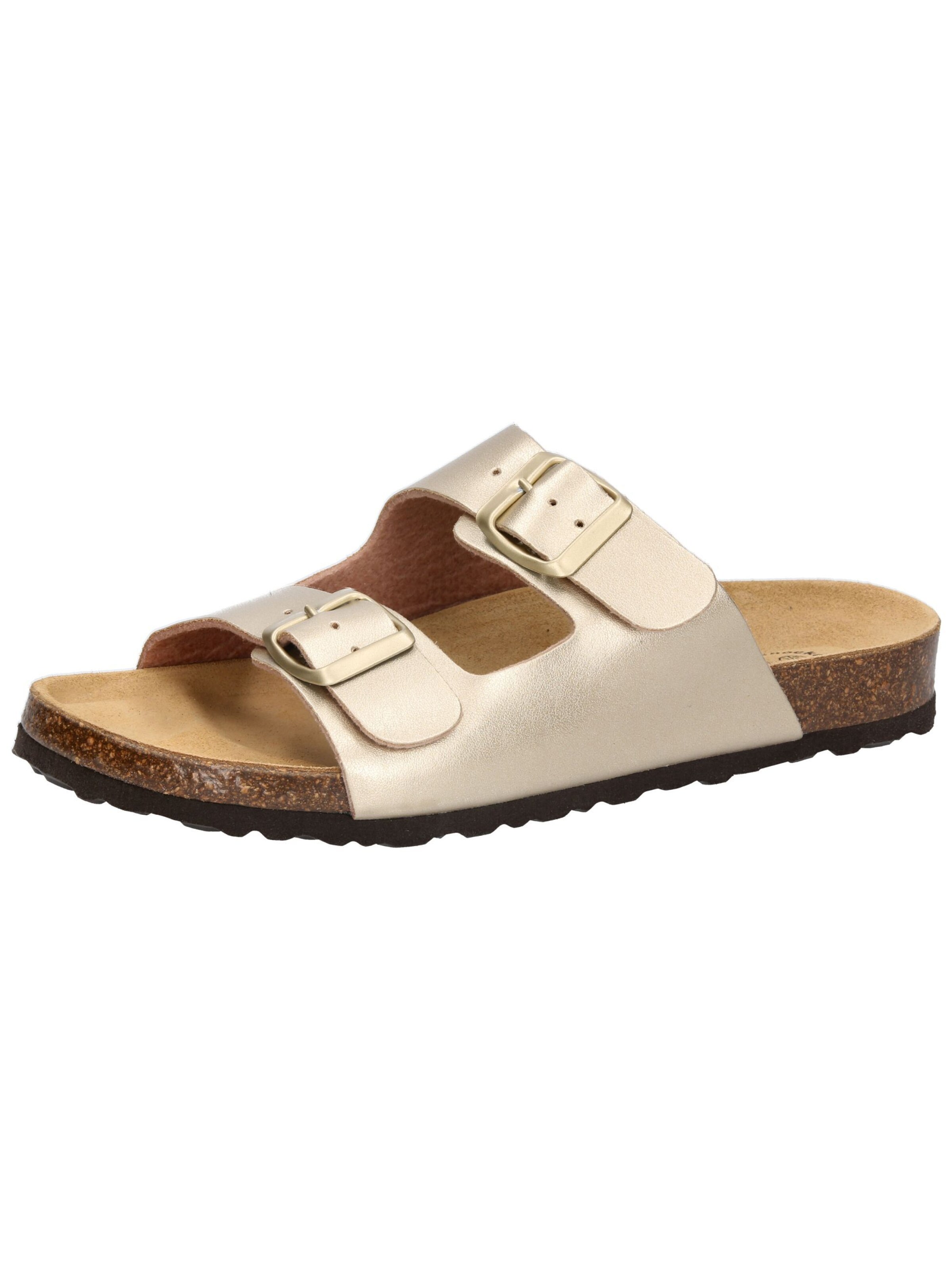 LICO Pantolette 'Bioline Platino' in Gold: Vorderseite