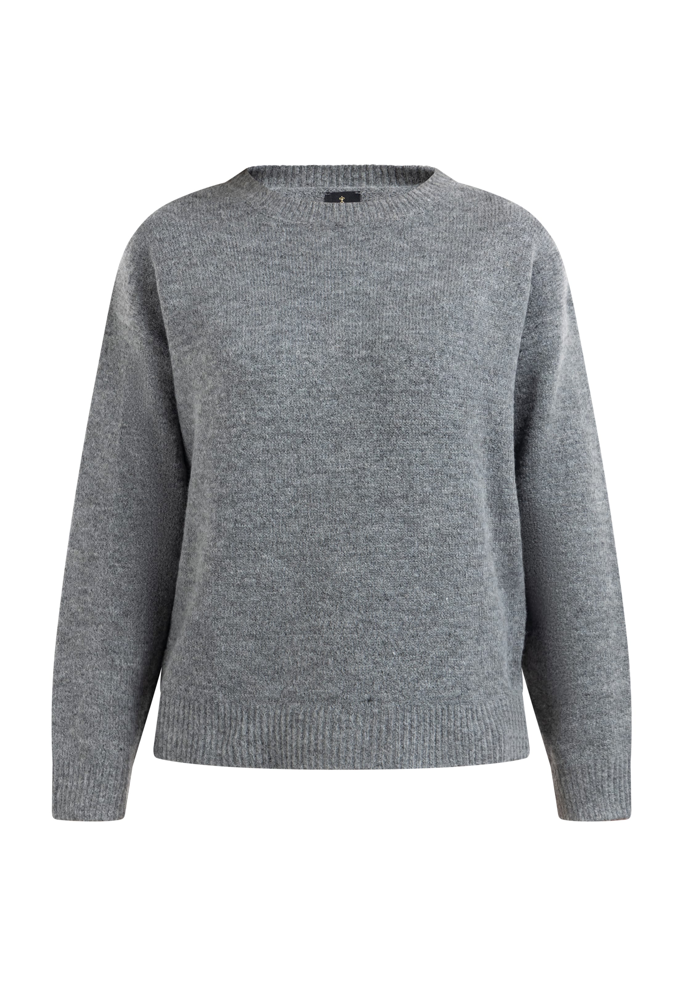 DreiMaster Klassik Pullover in Grau: Vorderseite