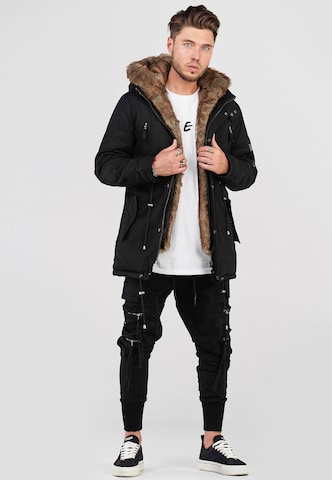 behype Winter Parka 'TYLER' in Grey