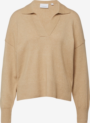 Pull-over COMMA en marron : devant