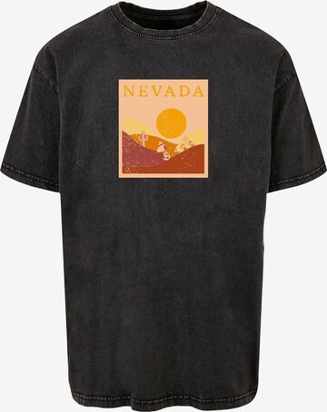 Merchcode Shirt 'Peanuts - Nevada' in Grijs: voorkant