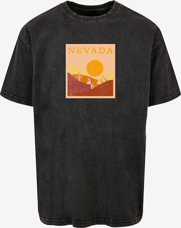 T-Shirt 'Peanuts - Nevada' Merchcode en gris : devant