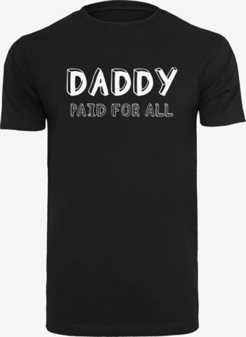 Merchcode Shirt 'Daddy Paid For All' in Black: front