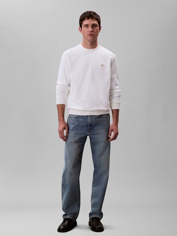 Calvin Klein Jeans Mikina - Biela