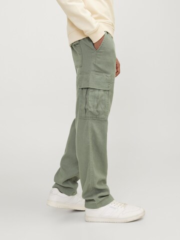 Jack & Jones Junior Wide Leg Hose 'BILL NATE' in Grün