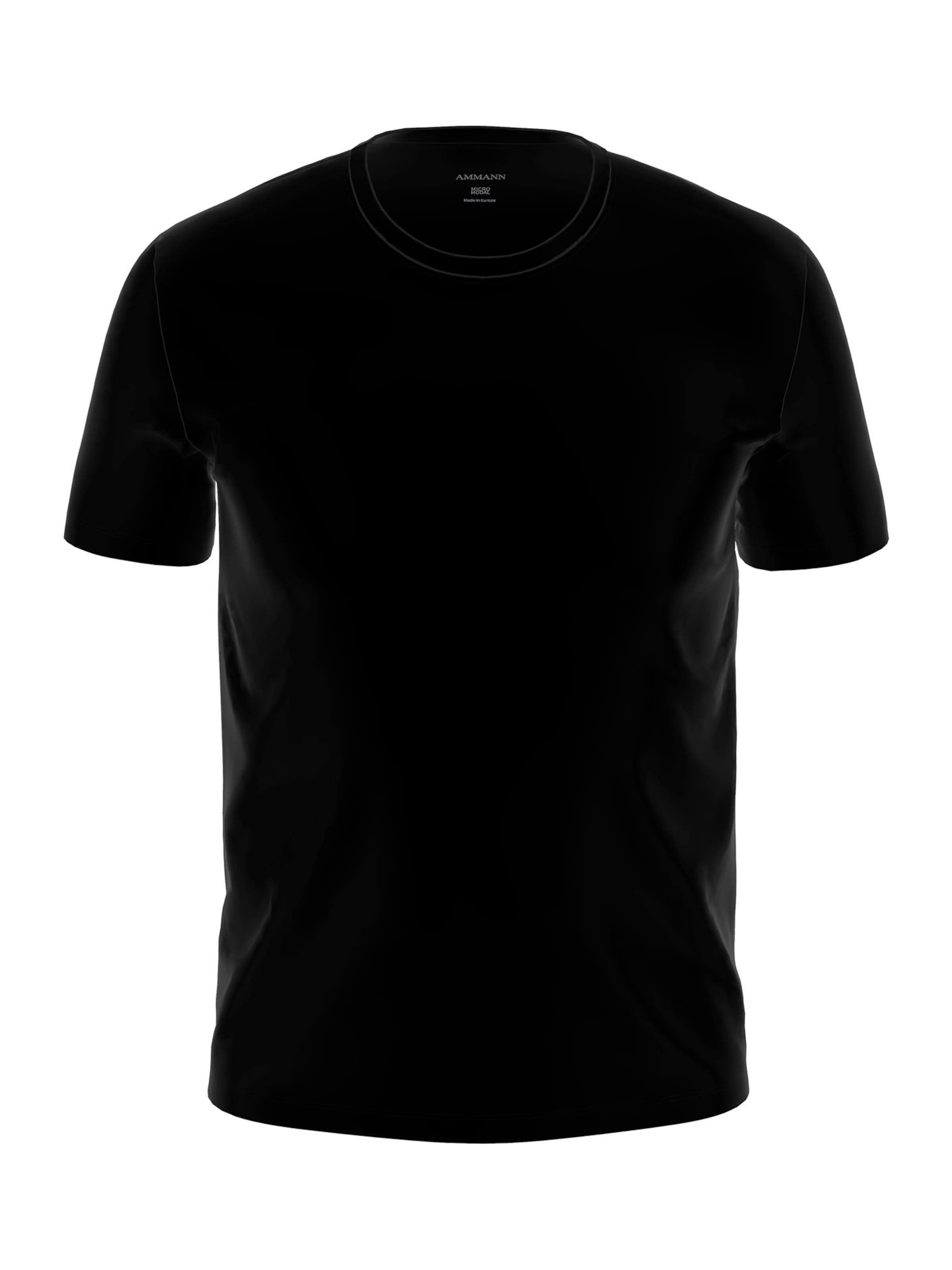 Ammann T-Shirt ' Micro Modal ' in Schwarz: Vorderseite
