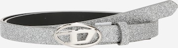 DIESEL Belt 'B-1DR 15' in Silver: front